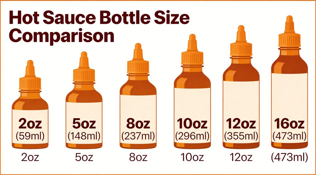 Standard Hot Sauce Bottle Sizes Guide: Specs & Sourcing for B2B Buyers